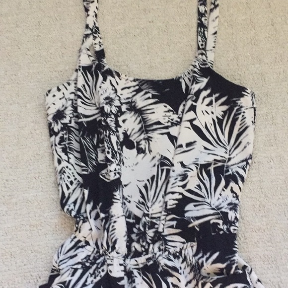 Sold -Black and white jumpsuit - Picture 2 of 3